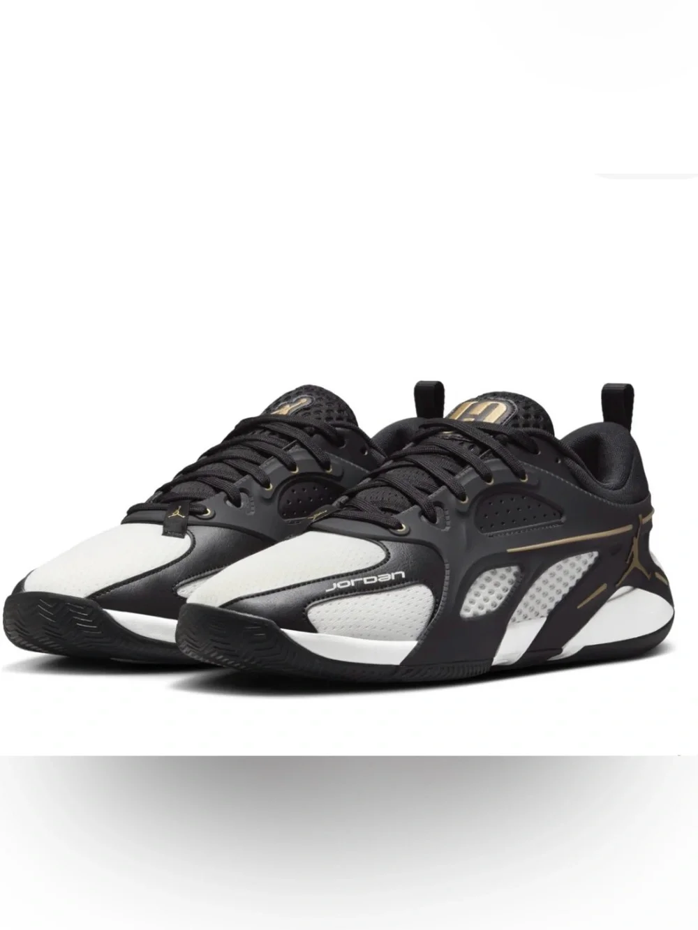 Nike Jordan Heir Black White and Gold Training Sneakers (BNIB) Men’s Size 8 NEW